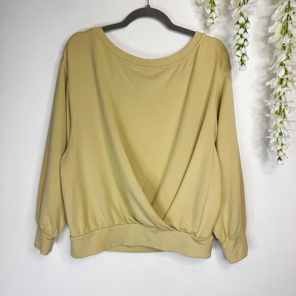 LULULEMON Pleated Modal Fleece Pullover Sweatshirt in Dew Green 3211 - Picture 3 of 8